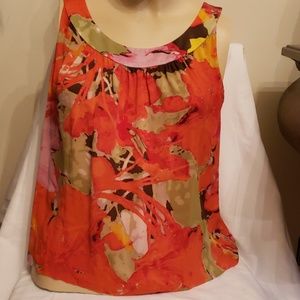 St John Pleated Front Scoop Neck